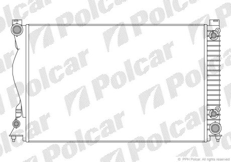 Радіатор охолодження POLCAR 133808-2