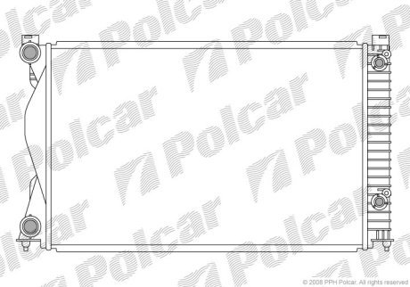 Радіатор охолодження POLCAR 133808-4