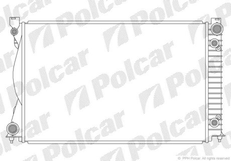 Радіатор охолодження POLCAR 133808-7