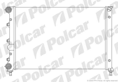 Радіатор охолодження POLCAR 140408A3