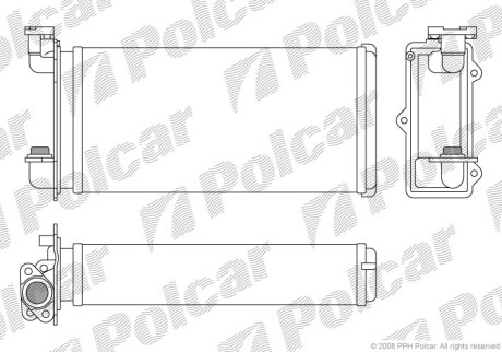 Радіатор обігріву POLCAR 2005N8-1