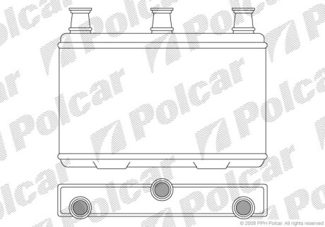 Радіатор обігріву POLCAR 2017N8-1