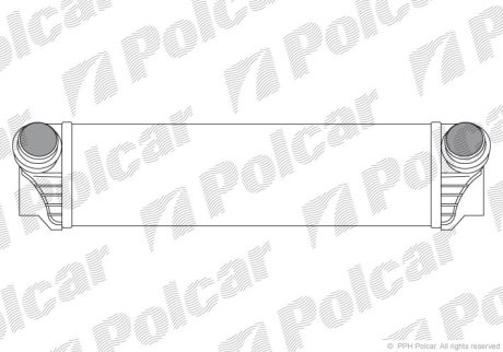 Радіатор повітря (Інтеркулер) POLCAR 2019J81X