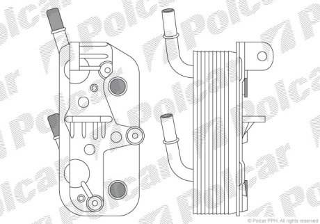 Радіатор масла POLCAR 2022L8-2