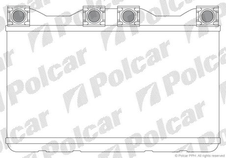 Радіатор опалювання салону BMW 7(E38) POLCAR 2022N8-1