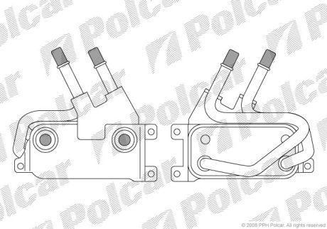 Радіатор масла POLCAR 2024L81X