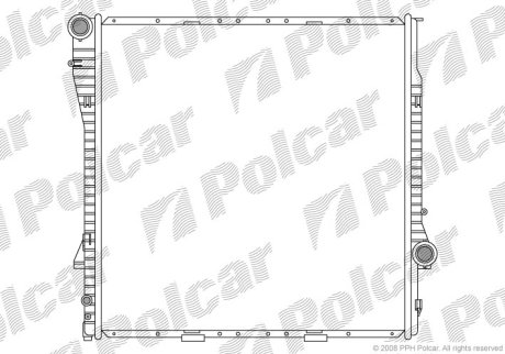 Радіатор охолодження POLCAR 205008-2