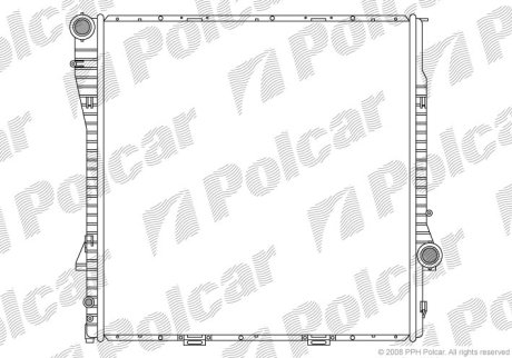 Радіатор охолодження POLCAR 205008-3