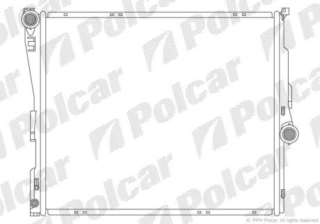 Радіатор охолодження POLCAR 205508-2