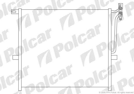 Радіатор кондиціонера POLCAR 2055K8C1