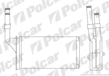 Радіатор обігріву POLCAR 2304N8-3