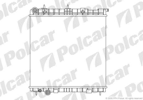 Радіатор охолодження POLCAR 231508-4