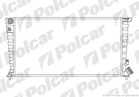 Радіатор охолодження POLCAR 232608A5