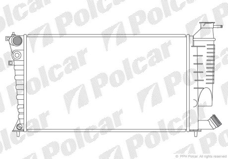 Радіатор охолодження POLCAR 232608A6