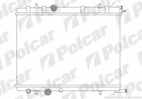 Радіатор охолодження POLCAR 232808-3