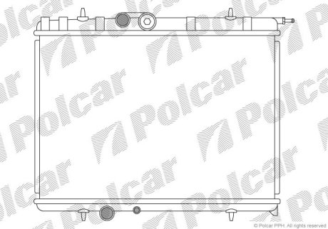 Радіатор охолодження POLCAR 232808-4 (фото 1)