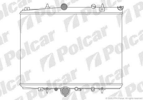 Радіатор охолодження POLCAR 233208A4