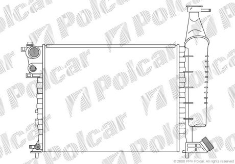 Радіатор охолодження POLCAR 2350081X