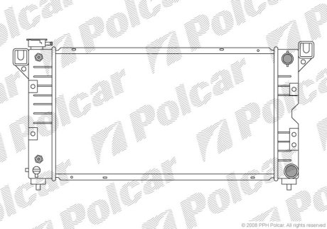 Радіатор охолодження POLCAR 240108-2 (фото 1)