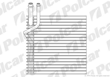 Випарник кондиціонера POLCAR 2404P8-1 (фото 1)