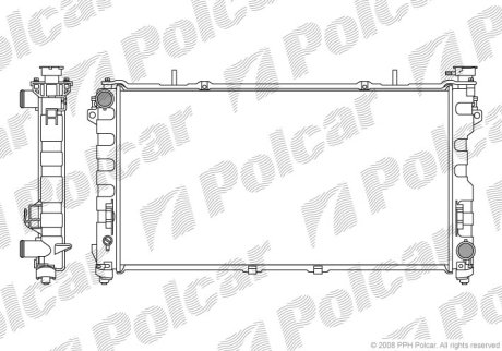 Радіатор охолодження POLCAR 2420082K