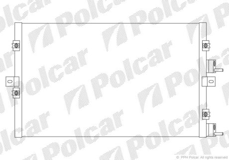 Радіатор кондиціонера POLCAR 2450K8C3