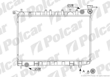 Радіатор охолодження POLCAR 272908-3