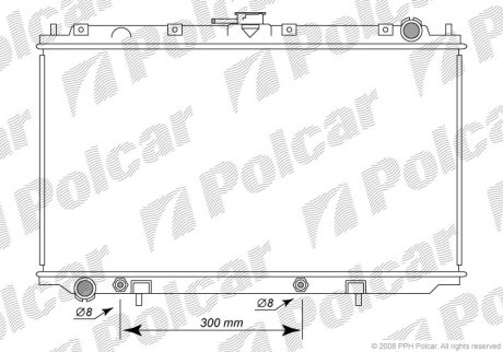 Радіатор охолодження POLCAR 273208-3 (фото 1)