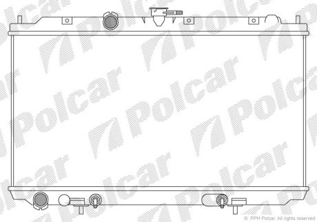 Радіатор охолодження POLCAR 273408-2 (фото 1)