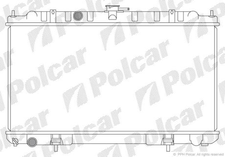 Радіатор охолодження POLCAR 275508-9 (фото 1)