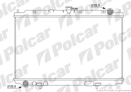 Радіатор охолодження POLCAR 2756082K