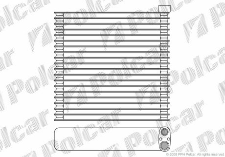 Випарник кондиціонера POLCAR 2758P8-1