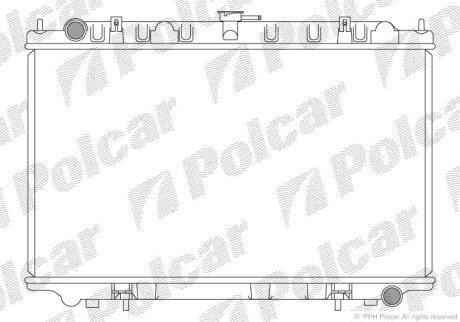 Радіатор охолодження POLCAR 276108-3 (фото 1)