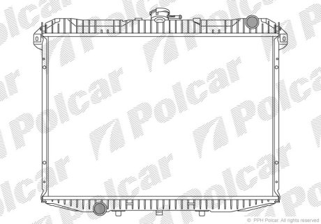 Радіатор охолодження POLCAR 277008-2 (фото 1)