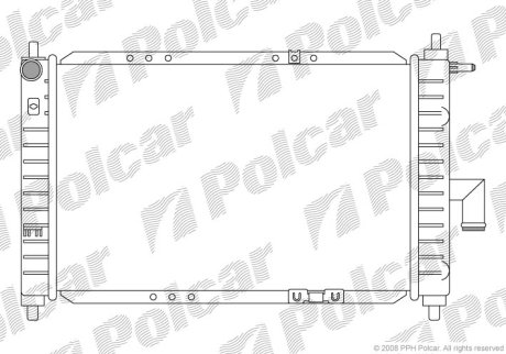 Радіатор охолодження POLCAR 290208A3 (фото 1)