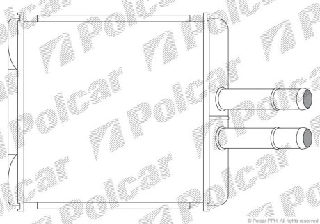 Радіатор обігріву POLCAR 2912N8-1