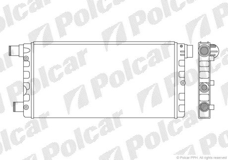 Радіатор охолодження POLCAR 300108B2