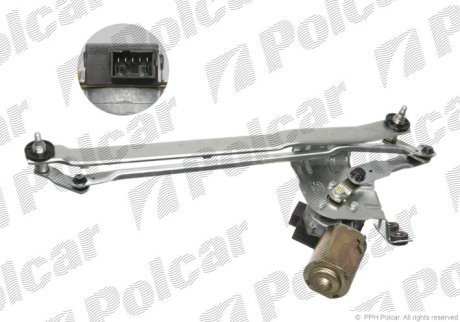 Механізм склоочисників з моторчиком POLCAR 3002ZWP1