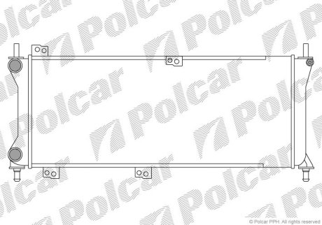 Радіатор охолодження POLCAR 300408-3