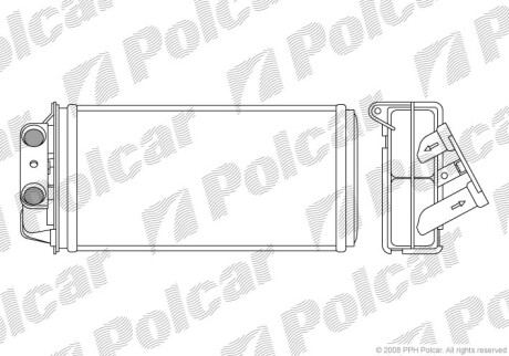 Радіатор обігріву POLCAR 3005N8-2 (фото 1)