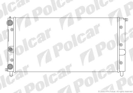 Радіатор охолодження POLCAR 301408-1 (фото 1)