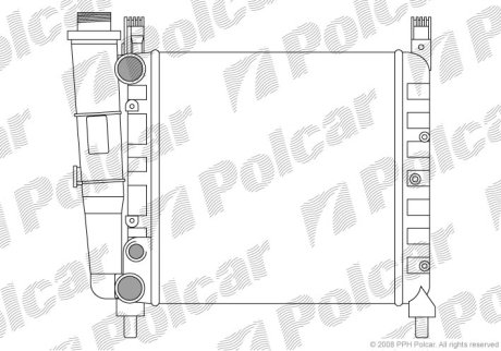 Радіатор охолодження POLCAR 301608-3