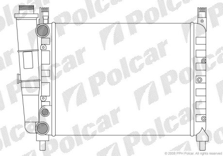 Радіатор охолодження POLCAR 301608-5