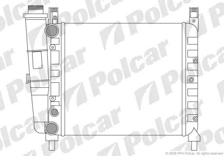 Радіатор охолодження POLCAR 301608-9