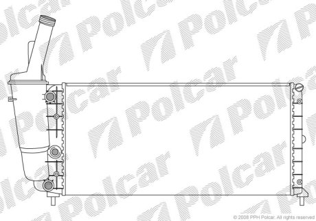 Радіатор охолодження POLCAR 301708-0