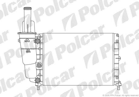 Радіатор охолодження POLCAR 301708-1