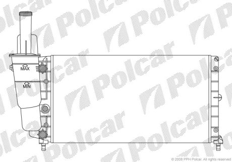 Радіатор охолодження POLCAR 301708A3