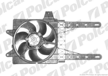 Вентилятор з корпусом / кронштейном POLCAR 301723W2