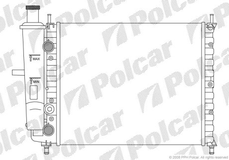 Радіатор охолодження POLCAR 301808-5