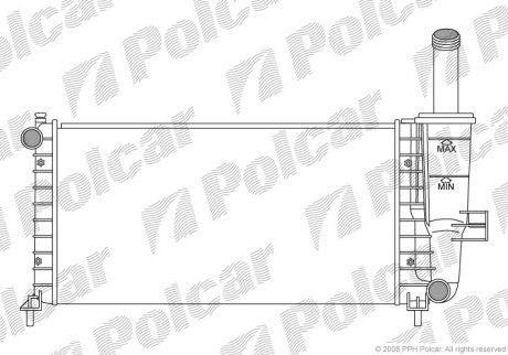 Радіатор охолодження POLCAR 302208A1